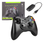 Controle Gamer Bluetooth Xbox 360 -SEM FIO- Wireless 2.4G Joystick com receptor PC Computador Kapbom KAP-360G