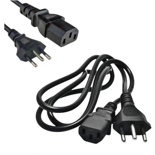 Cabo de Força Energia ATX 3 PINOS Tripolar ATX Padrão Novo 1,8 Metros Exbom 3004