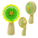 Mini Ventilador Portátil Recarregável de Mesa Mini Fan Luz LED Hmaston HQ66-09 - Imagem 6