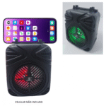Caixinha De Som Bluetooth LED RGB Alta Qualidade 10W Suporte Celular Kapbom KA-9111 - Imagem 6