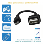 Adaptador Conversor OTG Micro USB V8 para USB A Femea OTG Kapbom KAP-461 - Imagem 2