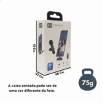 Microfone Condensador de Lapela Wireless TIPO C sem Fio 2.4GHZ K9-TC - Imagem 6