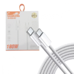 Cabo de dados TIPO-C / TIPO-C 100W Linha Premium de 1 Metro Eletromex EL-3122-CC