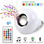 Lâmpada Caixa de Som Led Rgb Bluetooth + Controle Remoto PX-2321
