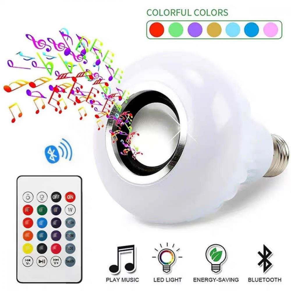 1308160224ffj11fekeh.png Lâmpada Caixa de Som Led Rgb Bluetooth + Controle Remoto PX-2321 - Imagem 1