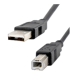 Cabo de Impressora Universal USB de 1,5 Metros AM+BM com Filtro contra Interferências Kapbom KAP-V06 - Imagem 2