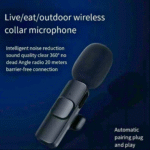 Microfone Condensador DUPLO de Lapela 3 em 1 Wireless K15 MIC Conector P3 Eletromex EL-1836 - Imagem 5