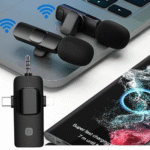 Microfone Condensador DUPLO de Lapela 3 em 1 Wireless K15 MIC Conector P3 Eletromex EL-1836 - Imagem 3