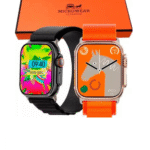 Relógio Inteligente Smartwatch 45mm com 02 Pulseiras MicroWear W69 ULTRA MINI (***DISPONÍVEL SOMENTE 05 PRATA E 05 ROSE)