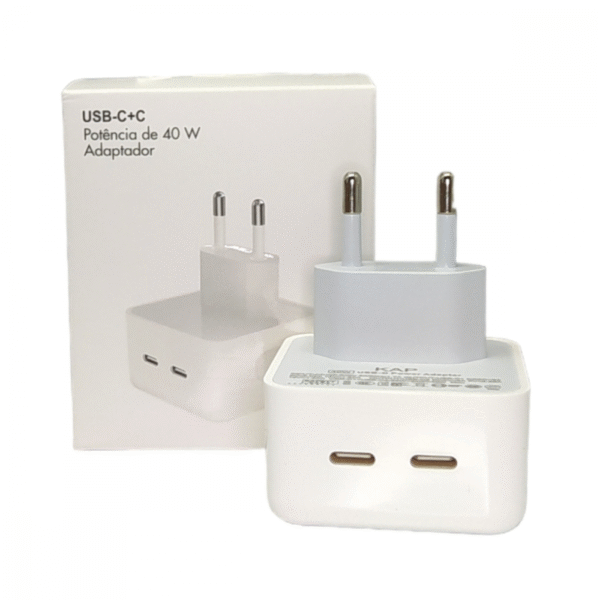 Fonte de Carregamento com 02 Portas USB TIPO-C 40W Altomex KA-5188