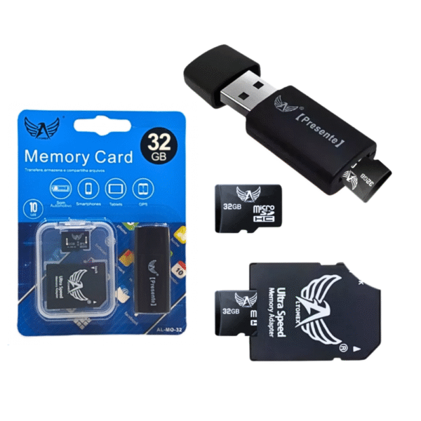 Cartão de Memória 32GB Alta velocidade Com Adaptador SD E USB Altomex AL-MO-32