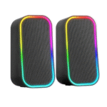 Caixa de Som Alto Falante RGB Bluetooth 6W - Computador Notebook P2 USB Eletromex EL-6003 - Imagem 2