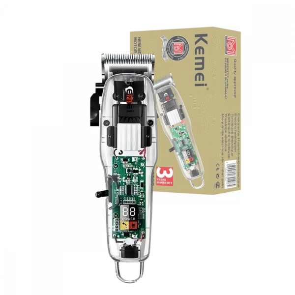 Maquina De Cortar Cabelo Transparente Bivolt Kemei Ng108