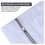 Kit de 5 Saco Bolsa Lavar Roupa Reutilizáveis Contra Danos e Desgaste Zíper Reforçado Kapbom KA-2439 - Imagem 4