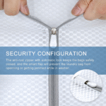 Kit de 5 Saco Bolsa Lavar Roupa Reutilizáveis Contra Danos e Desgaste Zíper Reforçado Kapbom KA-2439 - Imagem 5