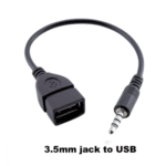 Adaptador P2 X USB Fêmea 3.5mm Conversor de Áudio Portátil Plug and Play Kapbom KAP-UH039 - Imagem 2