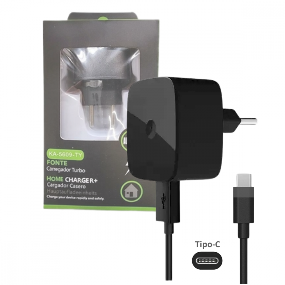 1336260225fgaj4ckgch.png Carregador Completo Com Cabo Tipo-C Turbo 10W Kapbom KA-5609-TY - Imagem 1