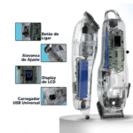 Maquina De Cortar Cabelo Transparente Bivolt Kemei Ng108 - Imagem 6