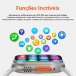 Relógio Inteligente Smartwatch 49mm com 7 Pulseiras Ultra 2 Kapbom KA-9981 - Imagem 8