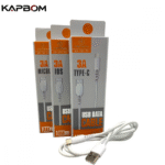 Cabo de dados TIPO-C 3.0A / 1 Metro Kapbom KA-191-TPC