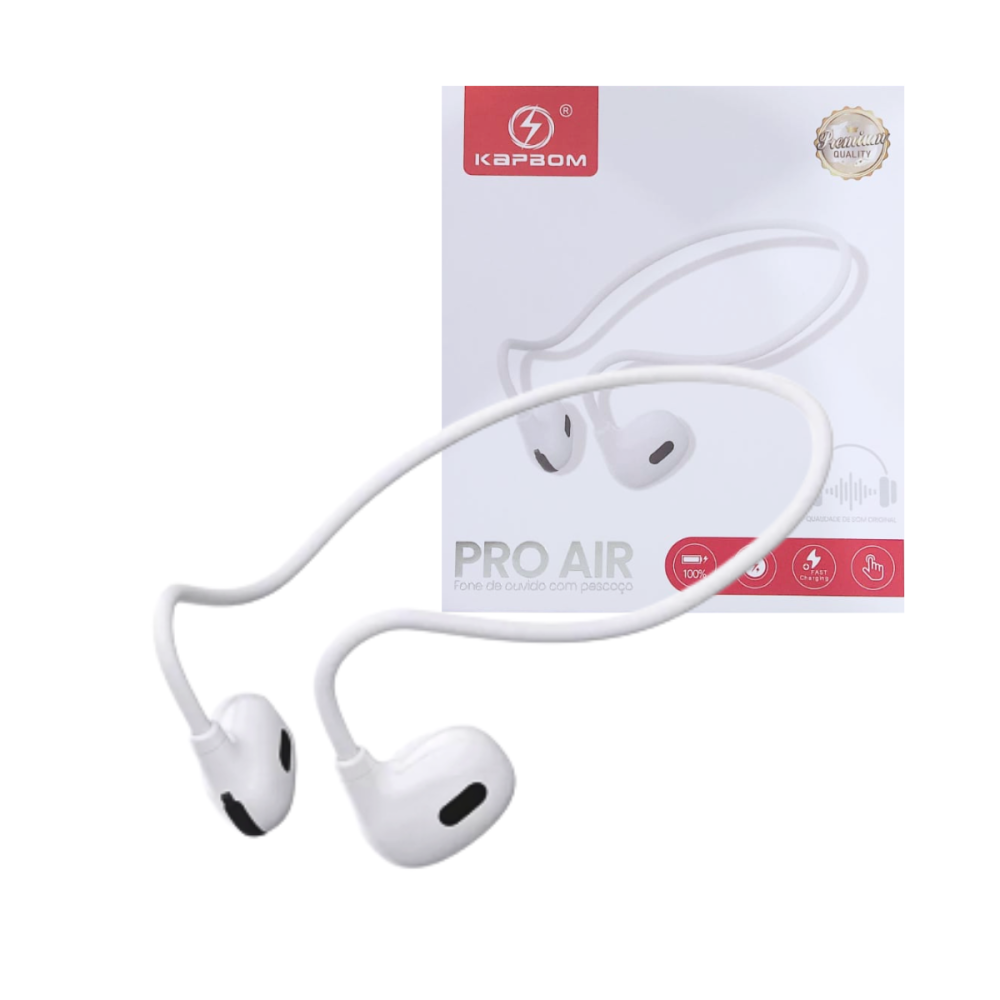 1349210325bcc68e8d5i.png Fone de Ouvido Bluetooth de Condução Indução Óssea Kapbom S6 PRO AIR - Imagem 1