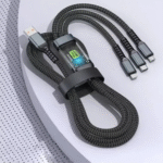 Cabo Carregador 3 in 1 conexão Tipo-C / V8 / Lightning de 1 metro 100W Altomex AL-454-3IN1 - Imagem 4