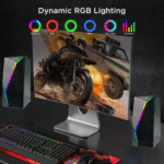 Caixa de Som Alto Falante RGB Bluetooth 6W - Computador Notebook P2 USB Eletromex EL-6005 - Imagem 5