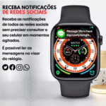 Relógio Inteligente Smartwatch 49mm com 02 Relógios e 06 Pulseiras Kapbom W89 - Imagem 7
