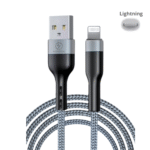 Cabo de dados Lightning IOS 4.8A 1 Metro Kapbom KA-326-IOS - Imagem 3