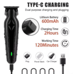 Máquina Aparador de Pêlo e Cabelo Profissional Recarregável Black Eletromex EL-5101 - Imagem 6