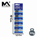 Cartela com 5 unidades de Bateria CR2016 Litio 3V Maxmidia MAX-CR2016 - Imagem 5