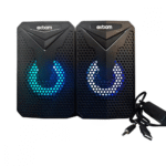 Caixa de Som Alto Falante 2.0 com LED SPACE 10W para Computador Notebook Gamer Exbom CS-C54 - Imagem 2