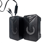 Caixa de Som Alto Falante 2.0 com LED SPACE 10W para Computador Notebook Gamer Exbom CS-C54 - Imagem 4