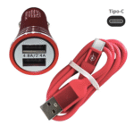 Carregador Veicular 12v TURBO 02 Portas USB Cabo Móvel TIPO-C 4.8A Altomex AL-2106D - Imagem 7