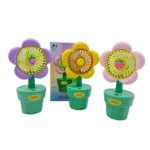 Mini Ventilador Portátil Recarregável de Mesa Flower Pots Hmaston HM677-3