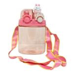 Garrafa Squeeze Infantil BICHOS 1 Litro com Canudo + Botão + Trava (***DISPONÍVEL AMARELO, VERDE E ROXO) - Imagem 5