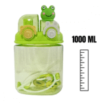 Garrafa Squeeze Infantil BICHOS 1 Litro com Canudo + Botão + Trava (***DISPONÍVEL AMARELO, VERDE E ROXO) - Imagem 9