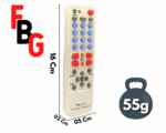 Controle Remoto Universal Compativel com TV Tubo, LCD e LED com 32 Botões FBG-210 - Imagem 4