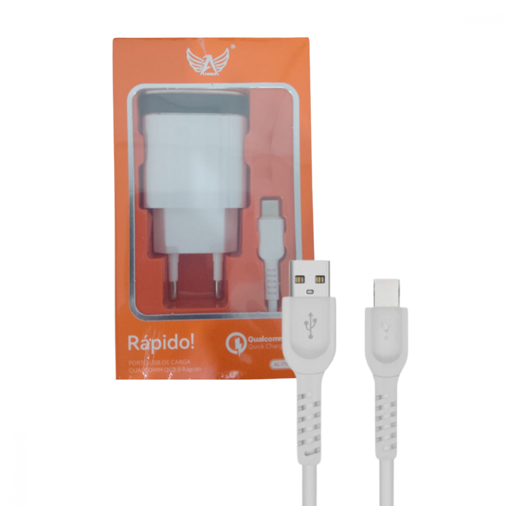 14561511248aagjfh128.png Carregador Completo TIPO-C 5.1A com 01 Porta USB 3.0 Altomex AL-7703-TY - Imagem 1