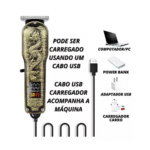 Máquina Aparador de Pêlo Cabelo Barba Profissional Com Display Digital DRAGÃO Altomex AL-2927 - Imagem 3