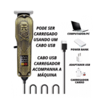 Máquina Aparador de Pêlo Cabelo Barba Profissional Com Display Digital BARBEIRO Altomex AL-2928 - Imagem 3