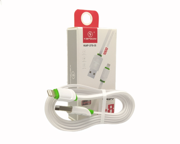 Cabo de dados Lightning IOS TURBO 4.8A 1 metro Kapbom KAP-370-IOS