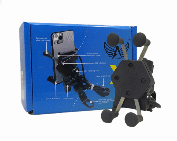 Suporte De Celular Universal Garra Sistema Aranha Altomex C-020