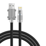 Cabo de dados Lightning IOS Acabamento em Metal LED Kapbom KA-020-IOS - Imagem 4