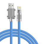 Cabo de dados Lightning IOS Acabamento em Metal LED Kapbom KA-020-IOS - Imagem 5