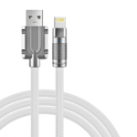 Cabo de dados Lightning IOS Acabamento em Metal LED Kapbom KA-020-IOS - Imagem 6