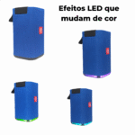 Caixa de Som Portátil Bluetooth LED RGB SoundBox 10w Exbom CS-M31BTL - Imagem 5