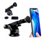 Suporte Veicular Universal para Celular com Adesivo Imã Magnético e Ventosa de Fixação Kapbom KA-C033 - Imagem 4