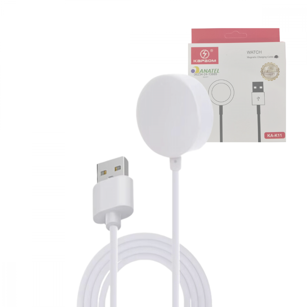 15291710247ajj8gbe1h.png Carregador de Relógio Smartwatch por INDUÇÃO Universal Modelos HW Kapbom KA-K11 - Imagem 1