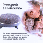 Caixa De Som Ruido Branco Sons da Natureza Sono Relaxante 20W Luz LED Eletromex EL-1121 - Imagem 3